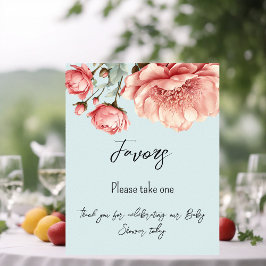 Póster Bebé en flor de sangre Rosa favoritos rosados de B