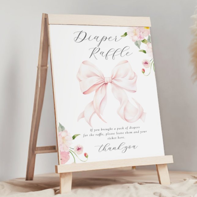 Póster Bebé en Flor Rosa Diaper Rifa (Subido por el creador)