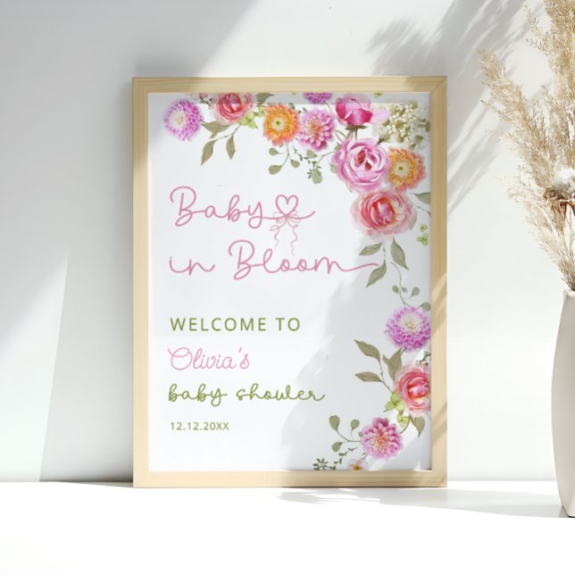 Póster Bebé en la bienvenida Baby Shower del Chica rosa R (Subido por el creador)