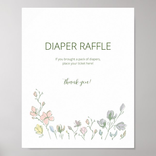 Póster Bebé en sangre Baby Shower género neutro (Frente)