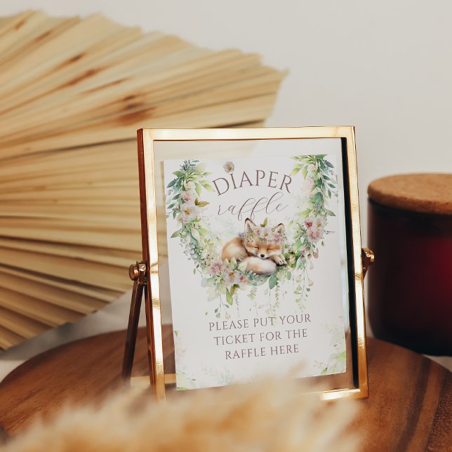 Póster Bebé en sangre Woodland Flor Baby Shower (Subido por el creador)