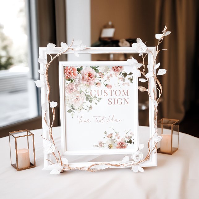 Póster Bebé en un Personalizado Baby Shower Chica de rosa (Subido por el creador)