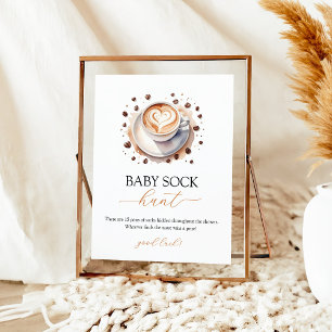 Póster Bebé está preparando café Rótulo de caza de ganado