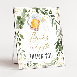 Póster Bebé está preparando Rótulo de libros y regalos de