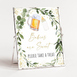 Póster Bebé está preparando Rótulo de tratamiento de Baby