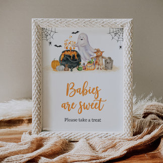 Póster Bebé está preparándose Bebés fantasmales son dulce