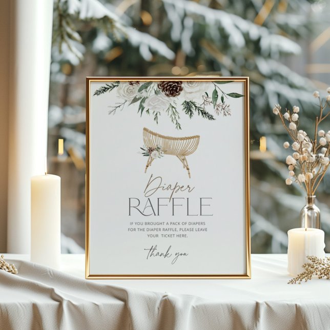 Póster Bebé Evergreen hace frío afuera rifa de pañales Po (Subido por el creador)