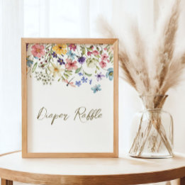 Póster Bebé Flor Silvestre en Flor Llamada a la Ducha Sor