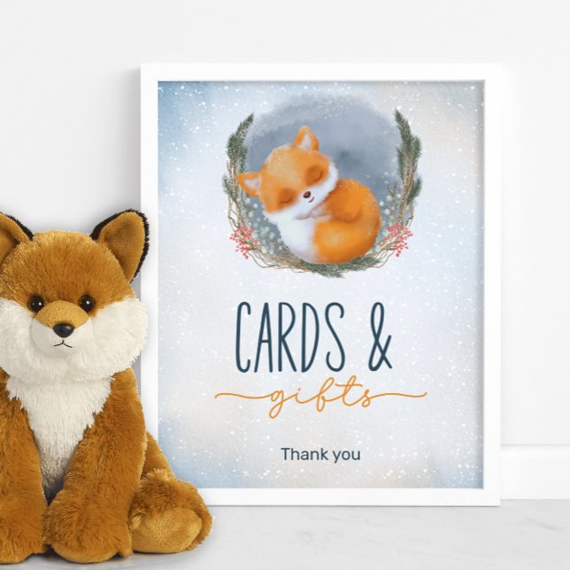 Póster Bebé Fox Snowly Winter tarjetas y regalos de Baby  (Subido por el creador)