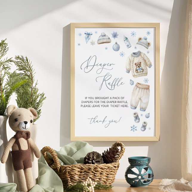 Póster Bebé, frío fuera de Baby Shower Diaper Raffle (Subido por el creador)