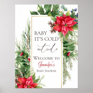 Póster Bebé, frío fuera del invierno Bienvenidos a Baby S