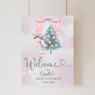 Póster Bebé, frío fuera del invierno Bienvenidos a Baby S