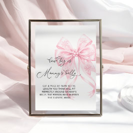 Póster Bebé, frío fuera, qué grande es el Belly de mamá