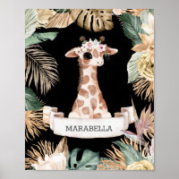 *~* Bebé Giraffe Plantas de selva Chica Dulce