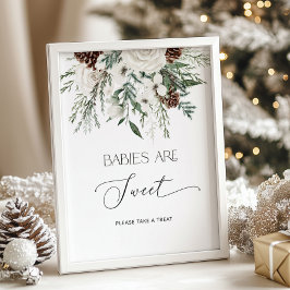 Póster Bebé hace frío afuera de siempre verde Los bebés s