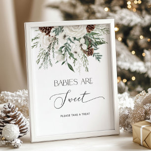 Póster Bebé hace frío afuera de siempre verde Los bebés s