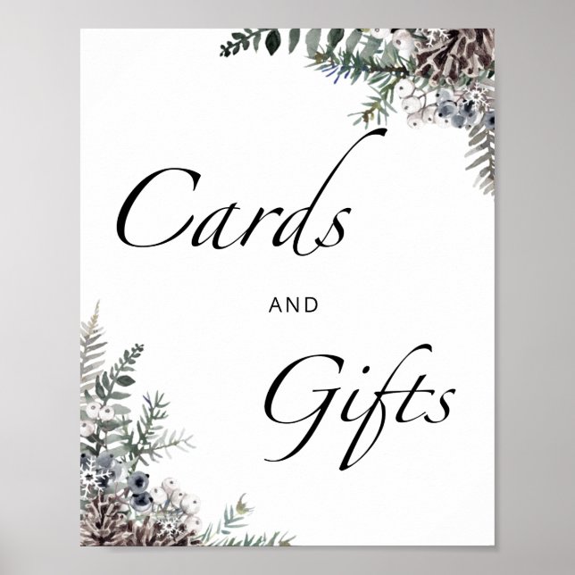 Póster Bebé hace frío afuera de todas las tarjetas y rega (Frente)