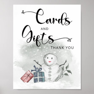 Póster Bebé, hace frío fuera de las tarjetas de invierno 