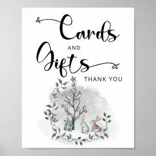 Póster Bebé, hace frío fuera de las tarjetas de invierno 