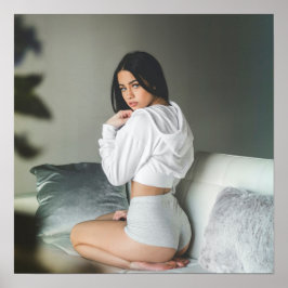 Póster Bebé hermoso en foto corta