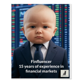 Póster Bebé influyente - 15 años de sabiduría financiera