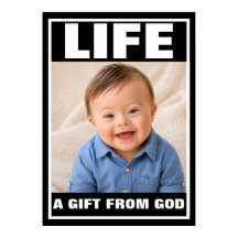 Bebé Niño con Síndrome de Down Sonriendo Pro-Vida 