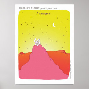 Póster bebé "recién nacido" "HAROLD'S PLANET"