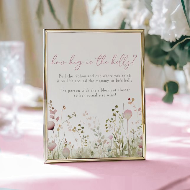 Póster Bebé Rosa En Bloom Belly De Flores Silvestres En J (Subido por el creador)