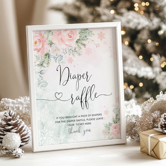 Póster Bebé rosa Rubor hace frío afuera de la rifa de pañ (Subido por el creador)