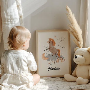 Póster Bebé Sagittarius - Por Tu Pequeño Arquero Zodiac