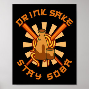 Póster Bebe Sake Stay Soba Los Divertidos Amantes De La C