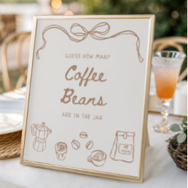 Póster Bebé se está preparando con la mano adivina cuánto