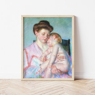 Póster Bebé somnoliento   Mary Cassatt
