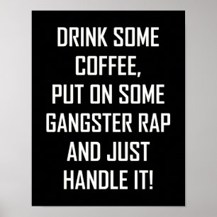 PÓSTER BEBE UN POCO DE CAFÉ...