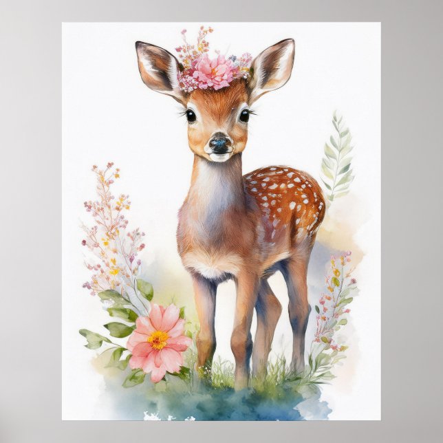 Póster Bebé ventilado Deer 2 (Frente)
