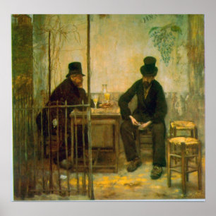 Póster Bebedores del ajenjo por Raffaellino DA Reggio