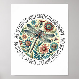 Póster Bebélula Que Está Vestida Con Fuerza & Dígio