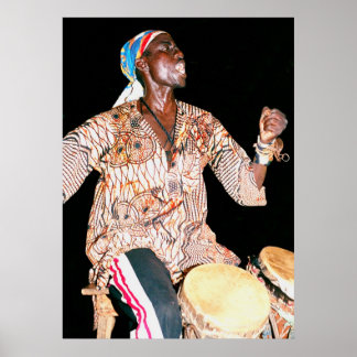 Póster Beber en Banjul, Gambia, África Occidental