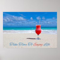 Beber En El poster De La Playa