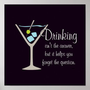 Póster Beber no es la respuesta