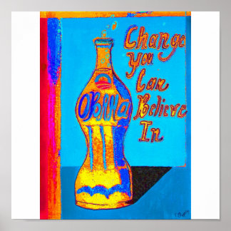 Póster Beber para cambiar