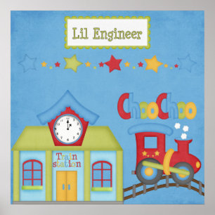 Póster Bebés de la jungla de lienzo de pequeño ingeniero