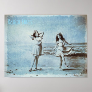 Póster Bebés de la playa