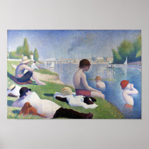 Póster Bebés en Asnieres, Seurat