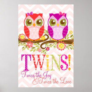 Póster Bebés - Gemelos Chicas - Poster de pared Personali