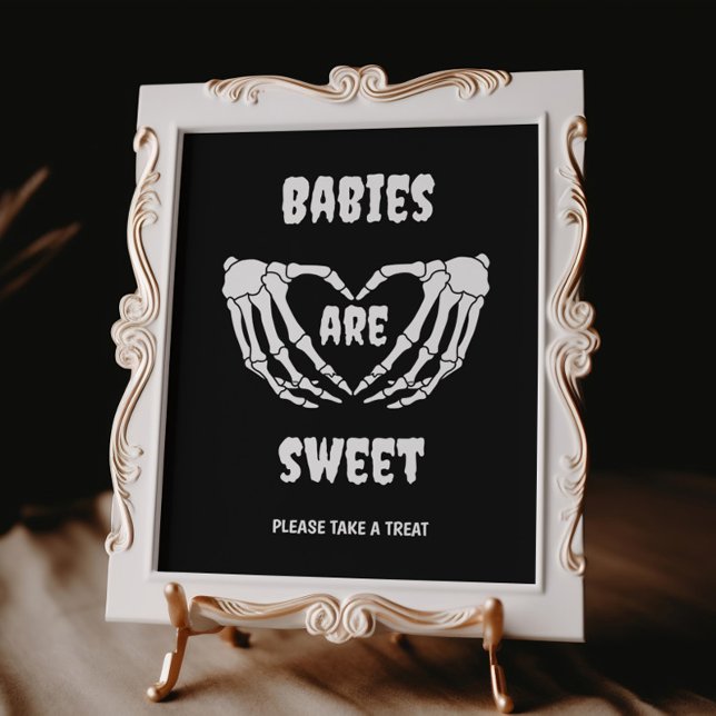 Póster Bebés góticos son Rótulo de Baby Shower de Hallowe (Subido por el creador)