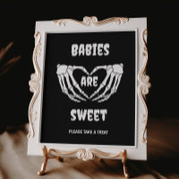 Bebés góticos son Rótulo de Baby Shower de Hallowe