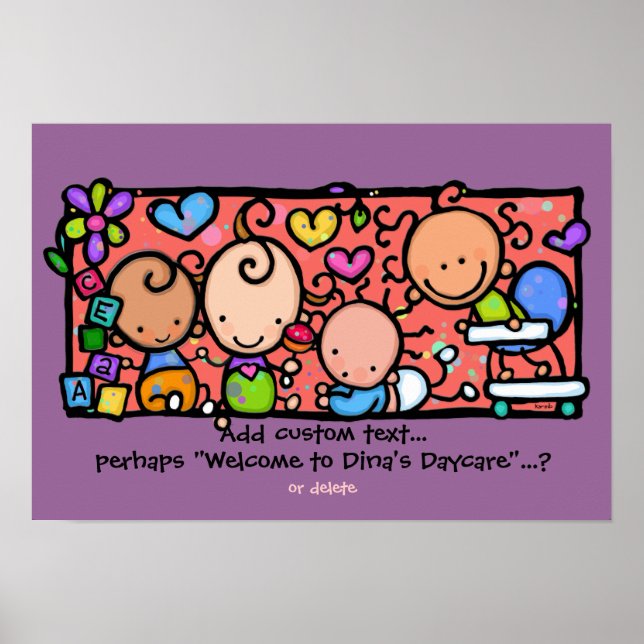 Póster ¡Bebés por todas partes! poster de personalizable (Frente)