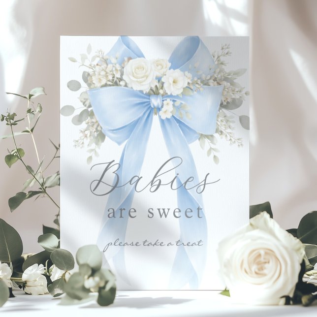 Póster Bebés son dulces Lazo Azul Coqueta (Subido por el creador)