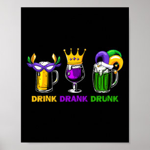 Póster Bebida Bebida Cerveza Borracha Aletas Hombres Marm